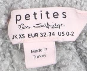 Miss Selfridge Women’s Grey Knit Leggings XS