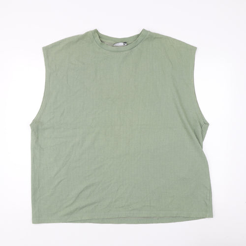 ASOS DESIGN Green Sleeveless Crew Neck Top 2XL