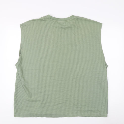 ASOS DESIGN Green Sleeveless Crew Neck Top 2XL