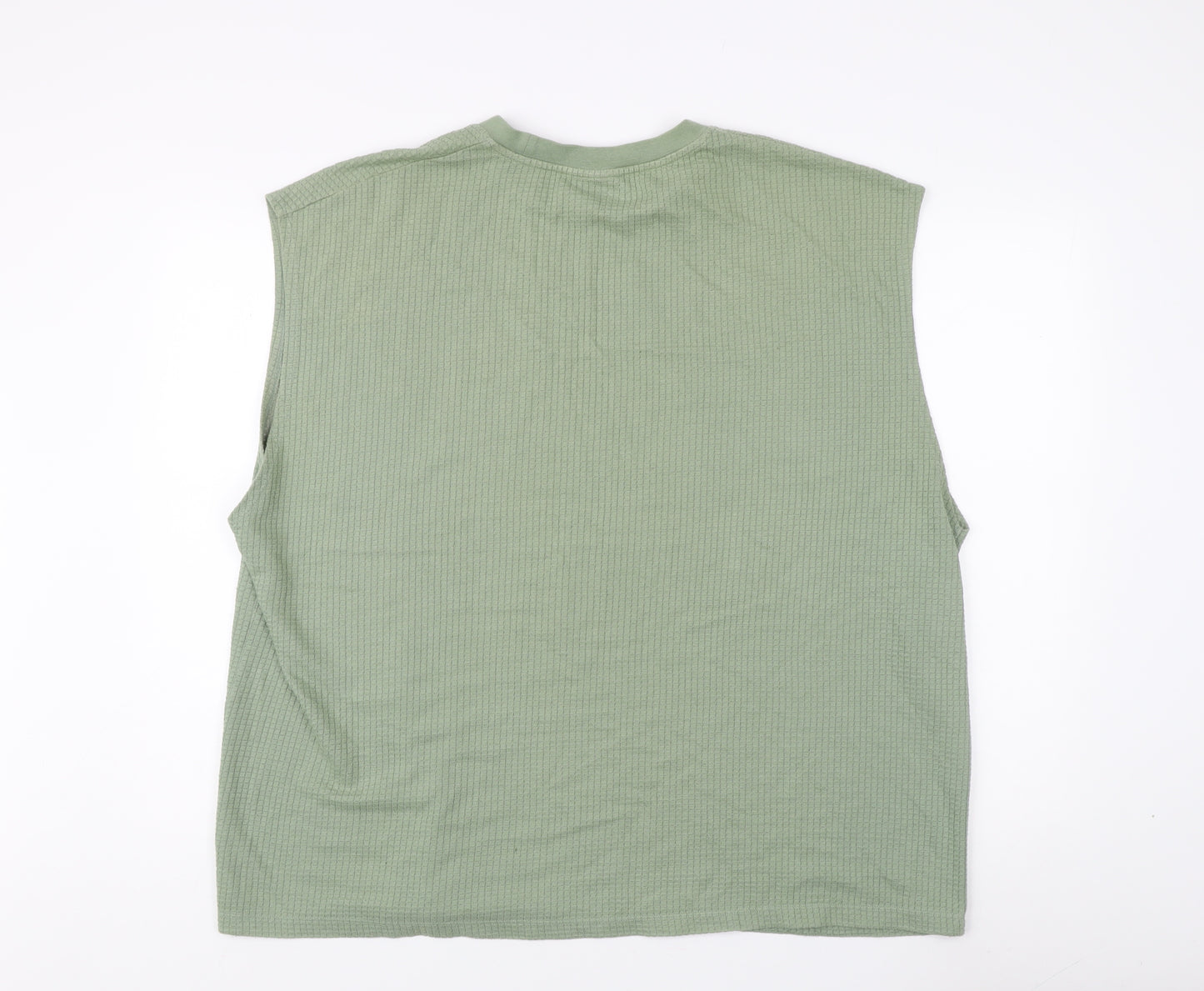 ASOS DESIGN Green Sleeveless Crew Neck Top 2XL