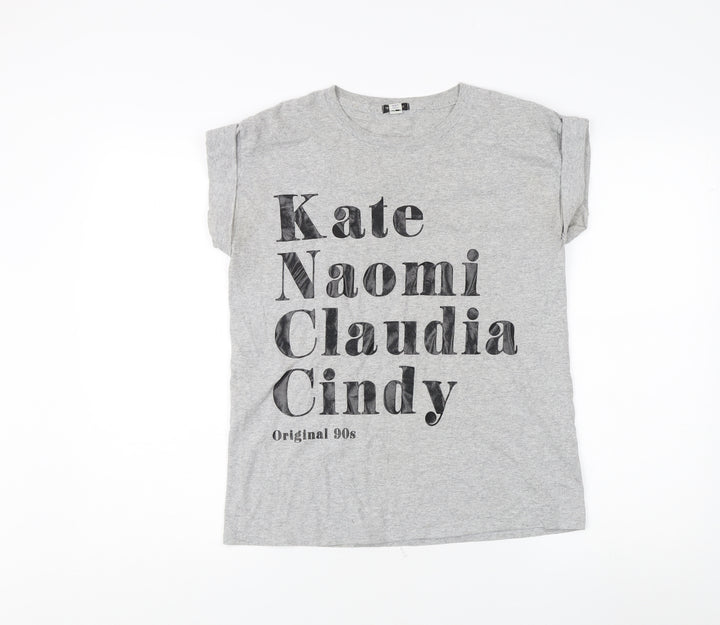 River Island Girls Graphic Print Grey T-Shirt - Size 11-12 Years