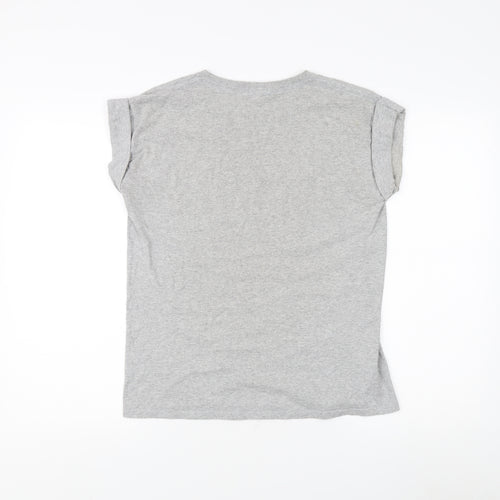 River Island Girls Graphic Print Grey T-Shirt - Size 11-12 Years