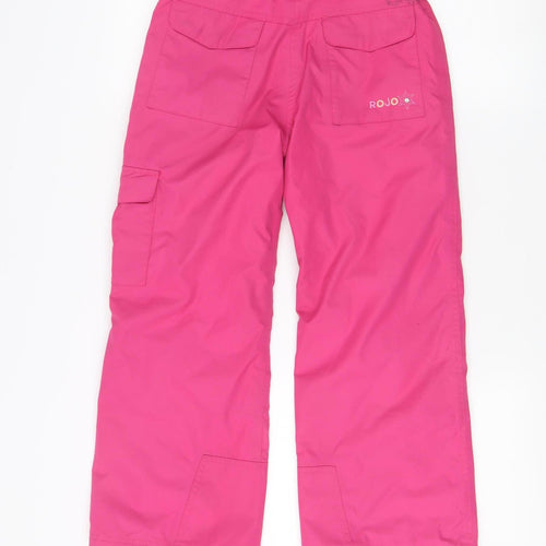 Rojo Girls Pink Snow Pants 10 Years Skiing Winter Trousers