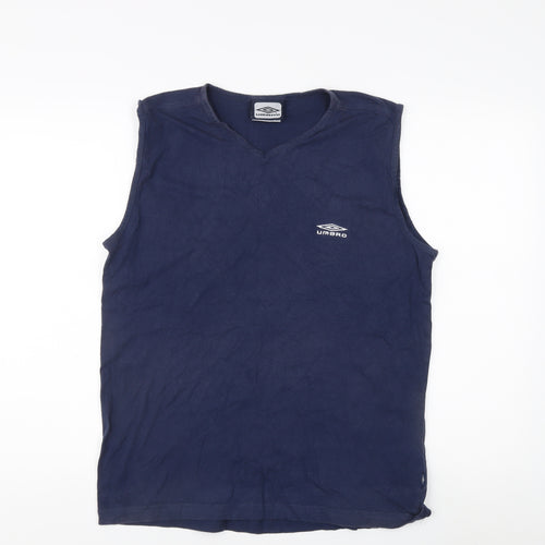 Umbro Men's Blue Sleeveless T-Shirt L