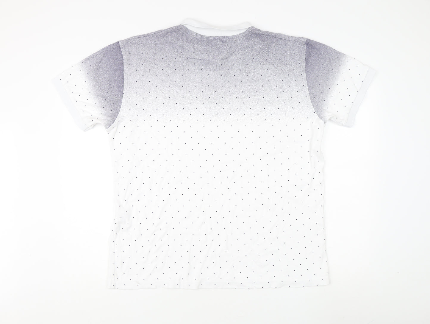 Boss Men's White 3XL Polka Dot Polo Shirt