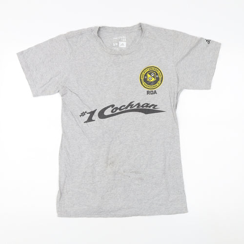 Adidas Men's Grey S T-Shirt Sports Casual