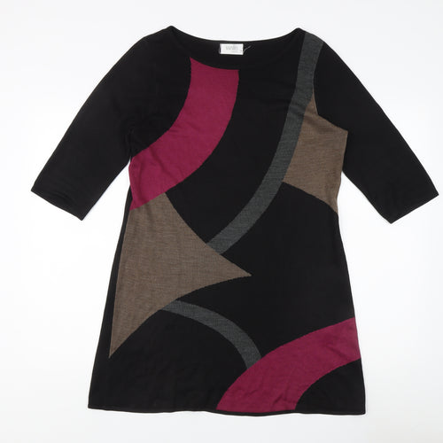 Wallis Petite Women's Black Tunic Jumper, M