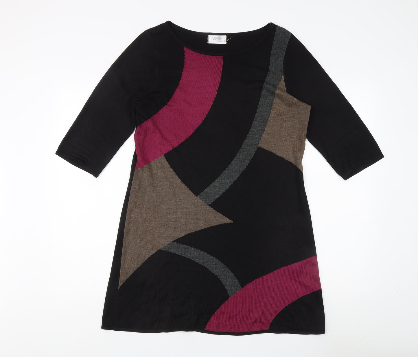 Wallis Petite Women's Black Tunic Jumper, M