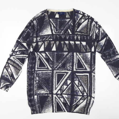 Next Women's Multicoloured Geometric Pullover Jumper Size 14