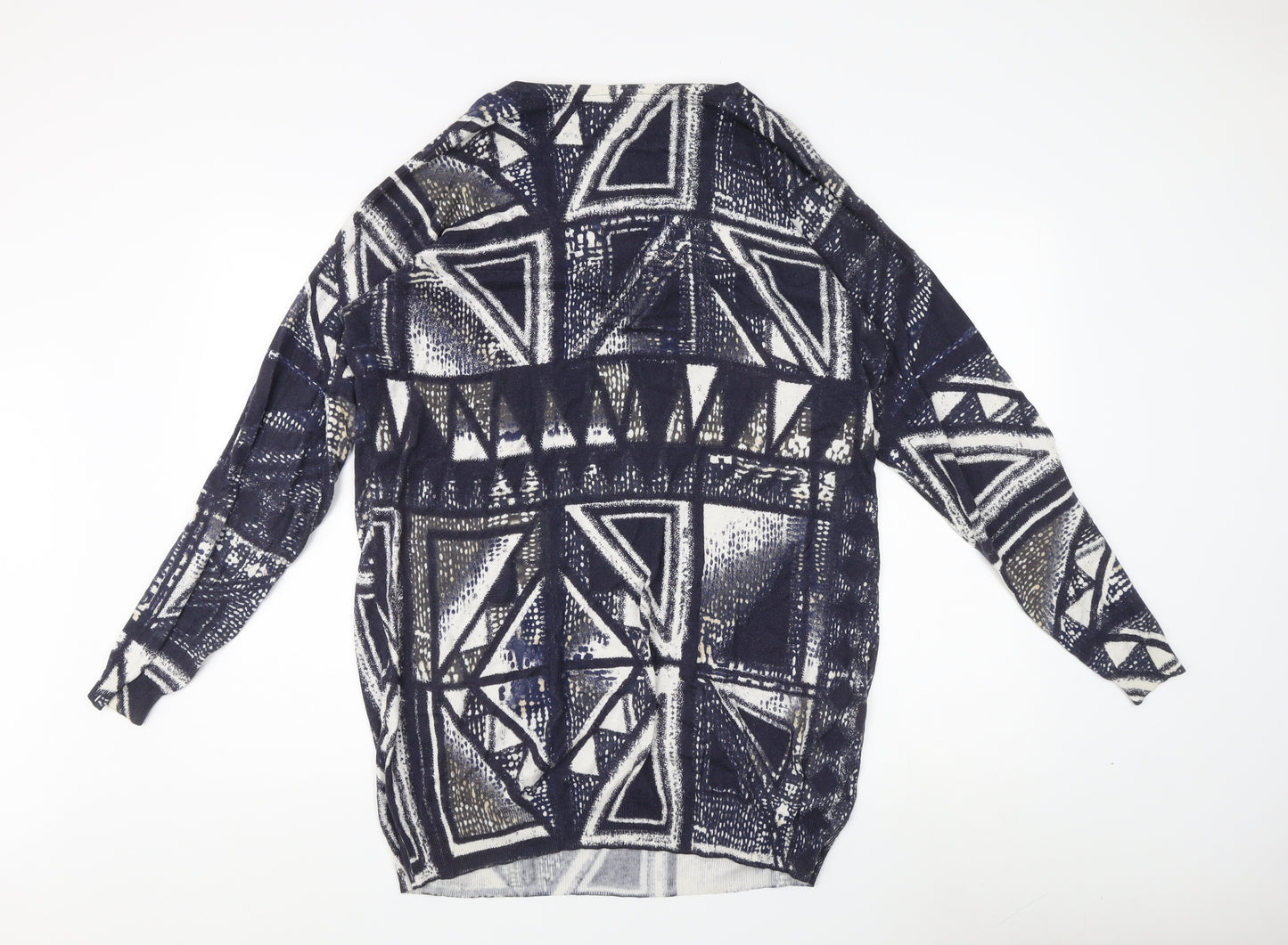 Next Women's Multicoloured Geometric Pullover Jumper Size 14