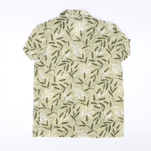 Eastex Women's Green Floral Button-Up Shirt Size 16