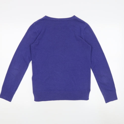 Marks and Spencer Women's Purple Pullover Jumper Size 8