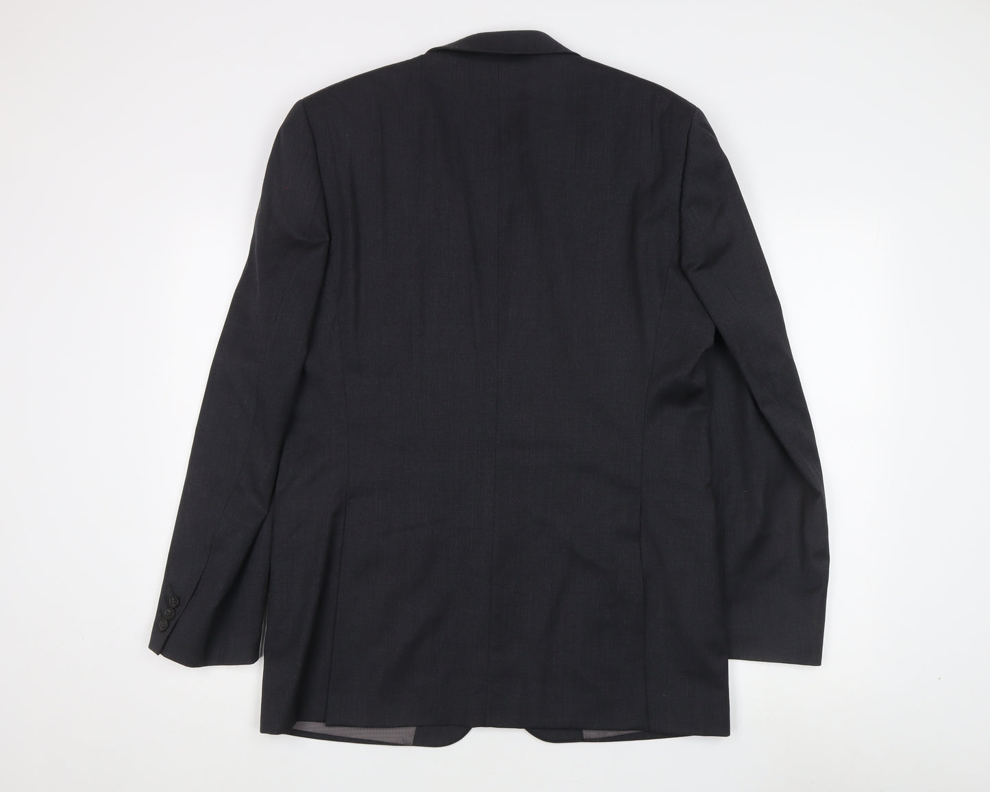 Jeff Banks Mens Grey Wool Blazer, Size 40, Regular Fit