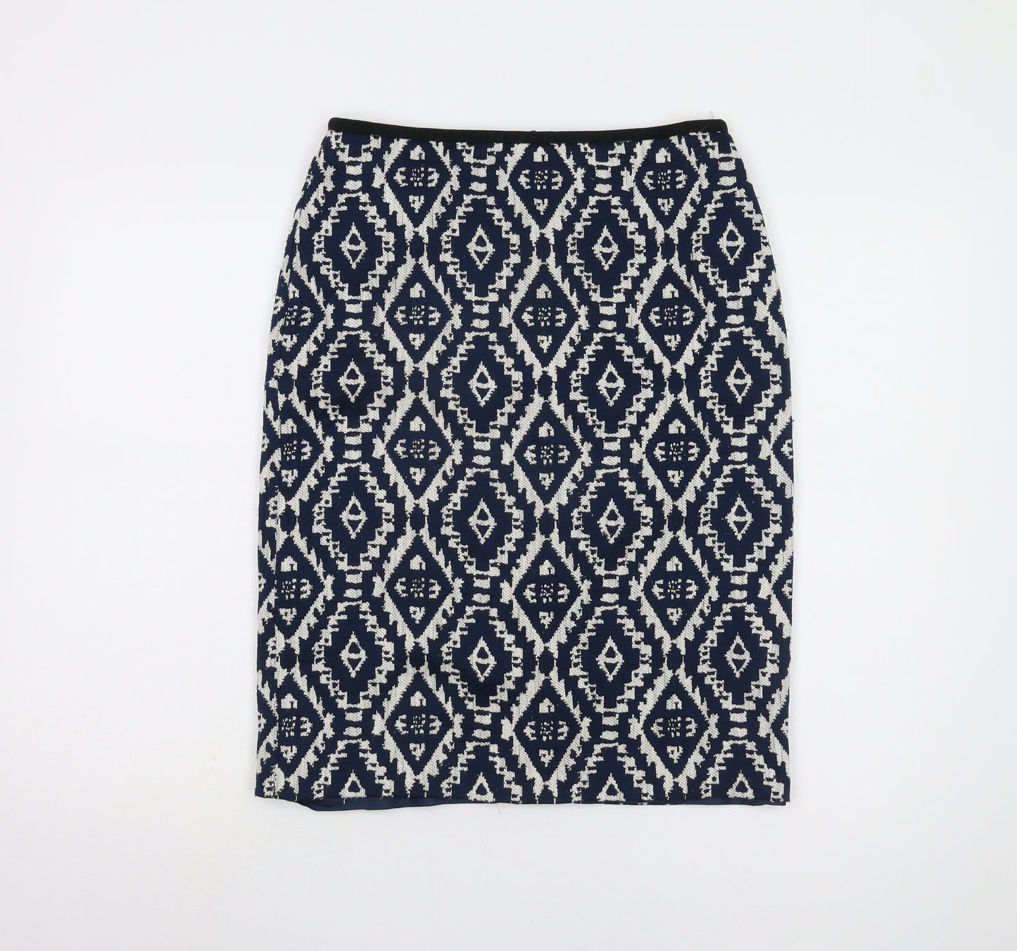 Marks and Spencer Women's Blue Geometric Midi Skirt