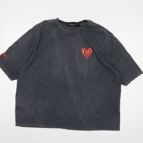 Keith Haring Unisex Black M T-Shirt, Art Theme, Casual Wear