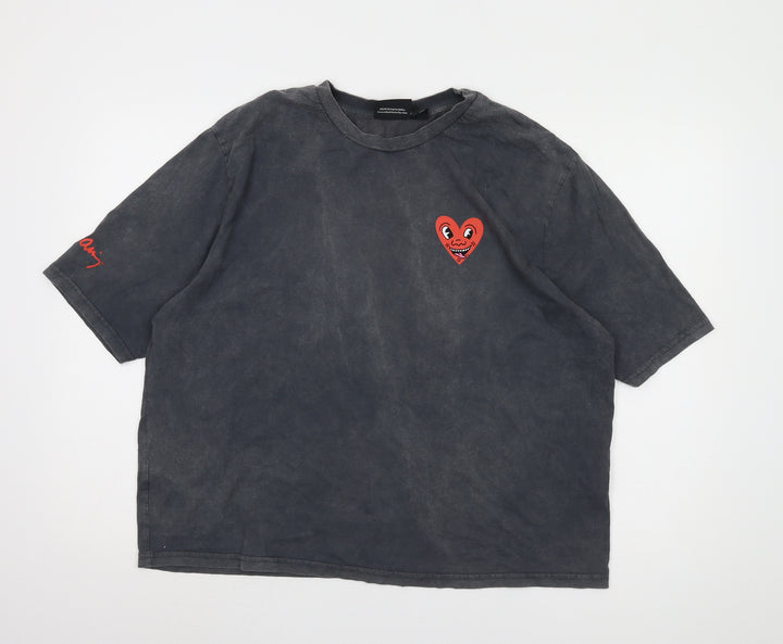Keith Haring Unisex Black M T-Shirt, Art Theme, Casual Wear