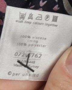 Marks and Spencer Women’s Multicoloured Pleated Skirt Size 14