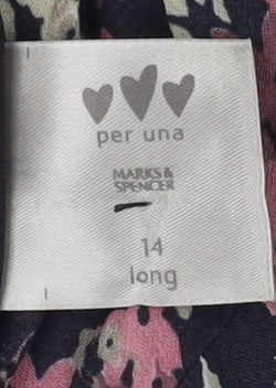 Marks and Spencer Women’s Multicoloured Pleated Skirt Size 14