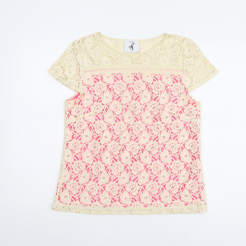 Fearne Cotton Women's Floral Lace Blouse, Size 12