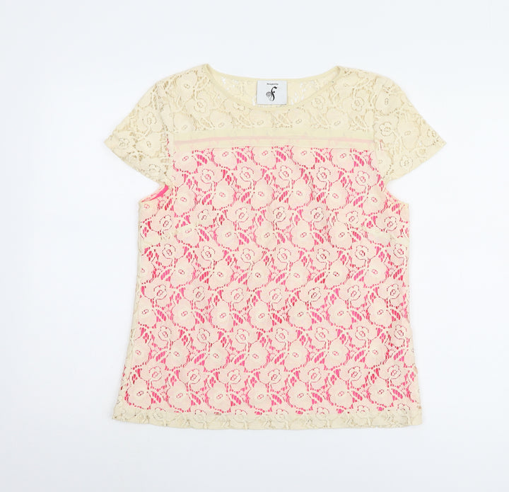 Fearne Cotton Women's Floral Lace Blouse, Size 12