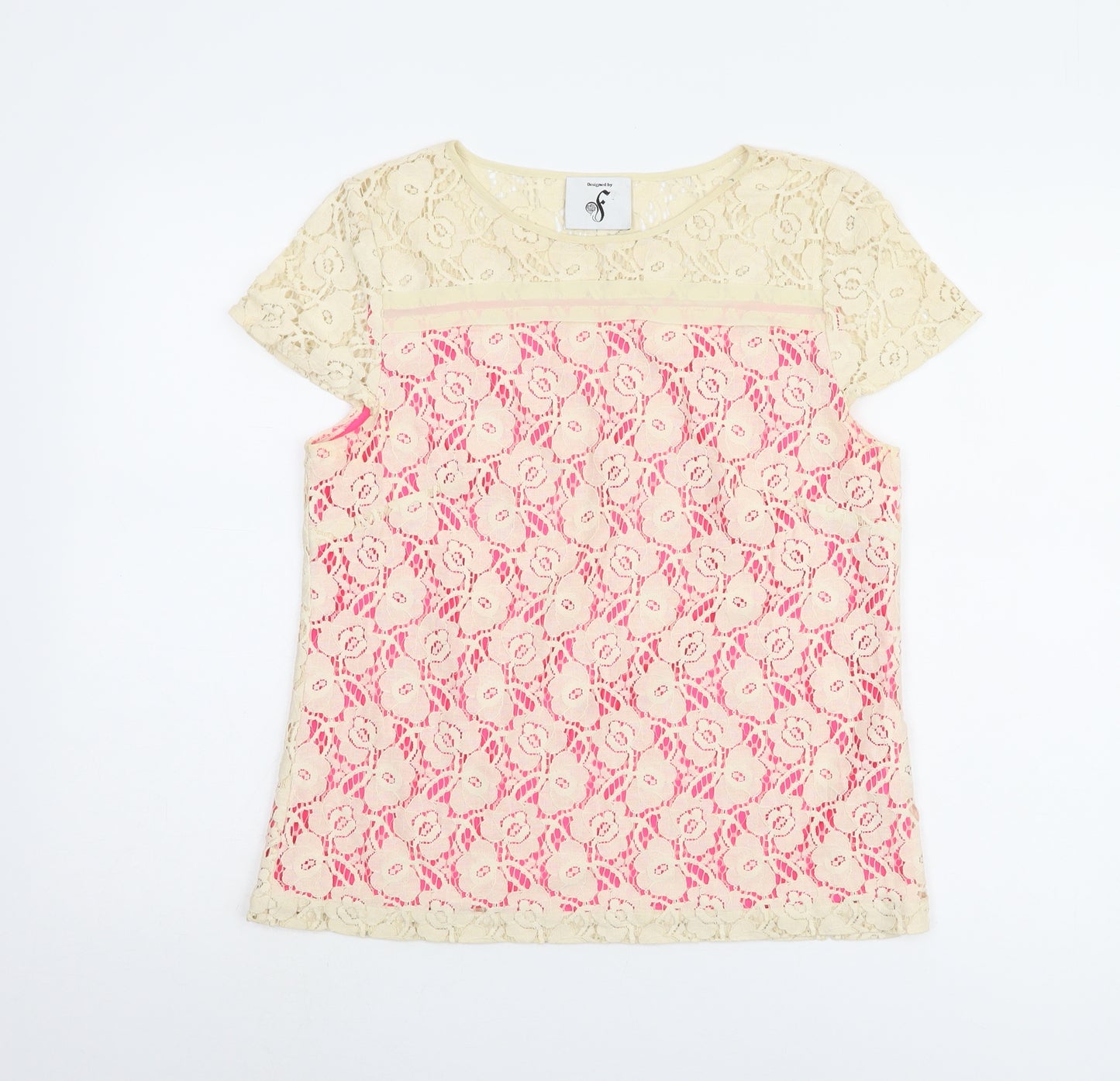 Fearne Cotton Women's Floral Lace Blouse, Size 12