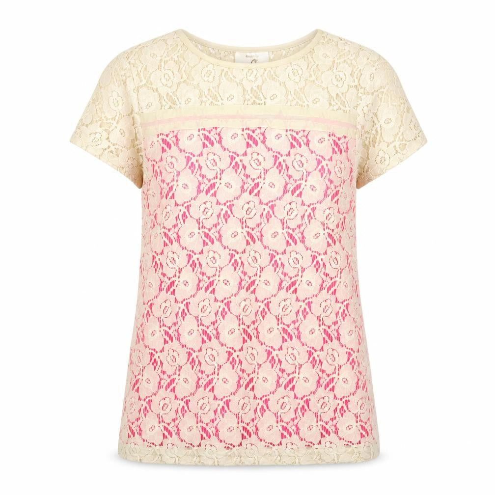 Front view of Fearne Cotton Women's Floral Lace Blouse, size 12