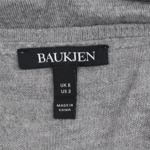 Baukjen Women's Grey Heart Pullover Jumper, Size 6
