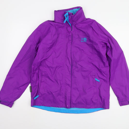 Karrimor Girls Purple Waterproof Rain Coat Jacket, Size 13 Years