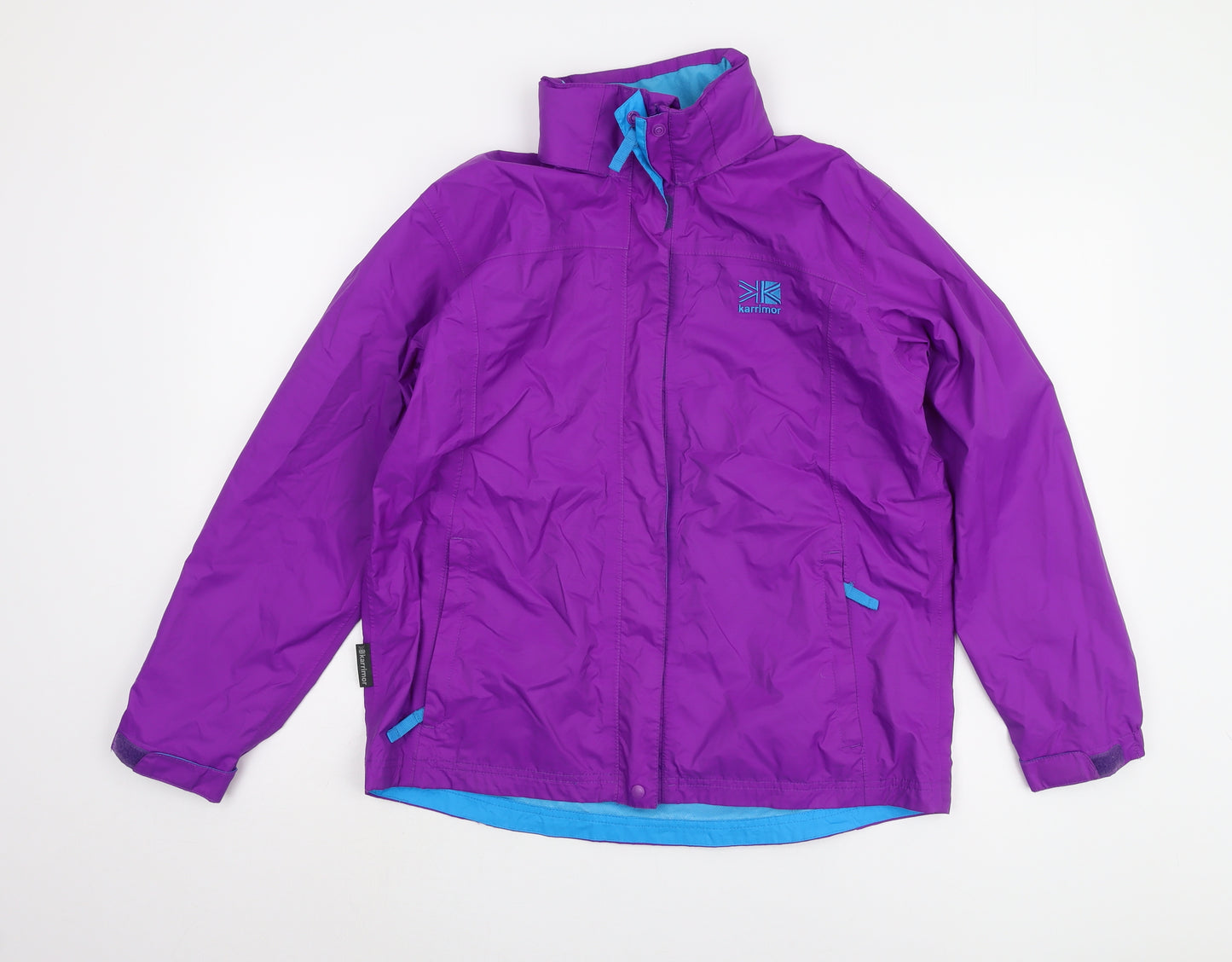 Karrimor Girls Purple Waterproof Rain Coat Jacket, Size 13 Years