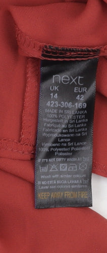 Next Red V-Neck Sleeveless Blouse Size 14