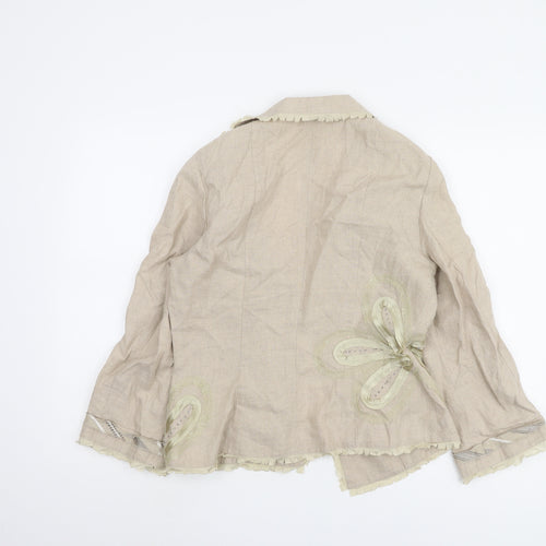 Marks and Spencer Women's Beige Blazer Size 10