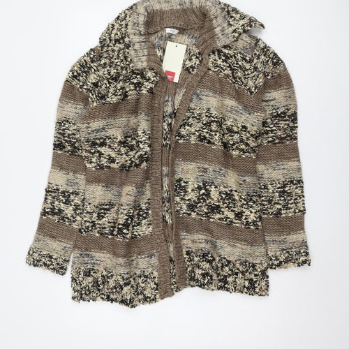 Cotton Traders Women's Multicoloured XL Open Front Cardigan