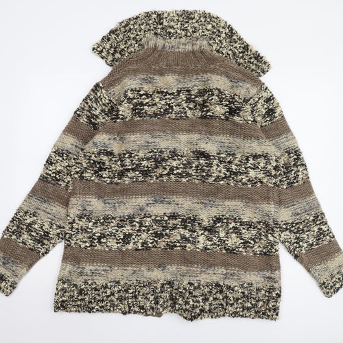 Cotton Traders Women's Multicoloured XL Open Front Cardigan