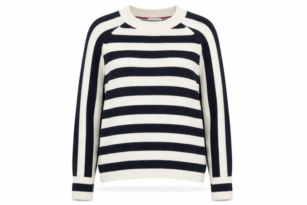 Front view of Hilfiger Denim Women's Striped jumper, Multicoloured, S