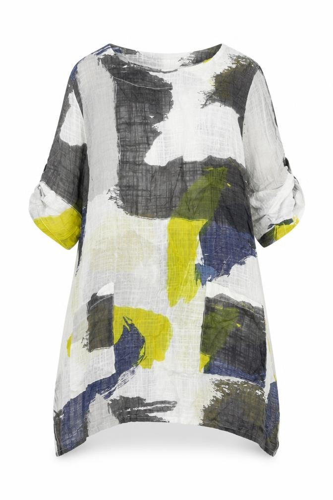 Front view of Roman Women's Multicolour Tunic, size 6, Cotton