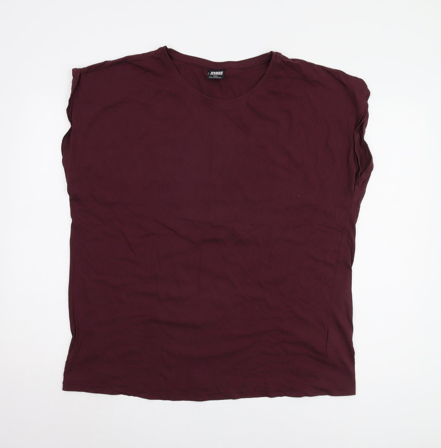 Urban Classics Unisex Red 2XL Sleeveless T-Shirt