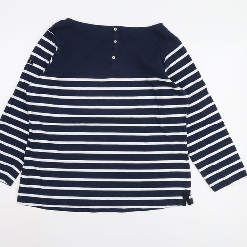 Regatta Women's Nautical Striped 3/4 Sleeve Top Size 18