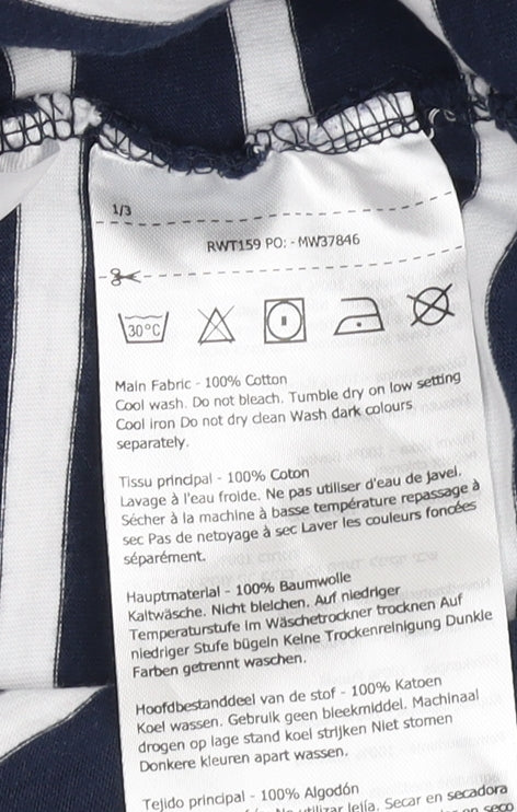 Regatta Women's Nautical Striped 3/4 Sleeve Top Size 18