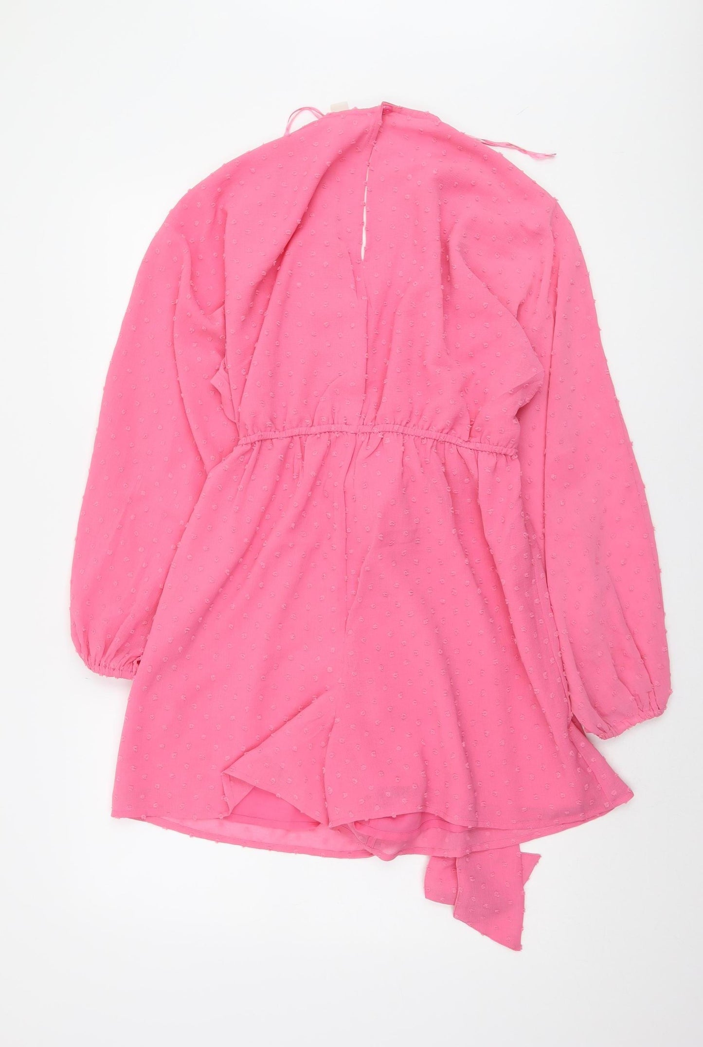 River Island Women’s Pink Playsuit, Size 12, Belted