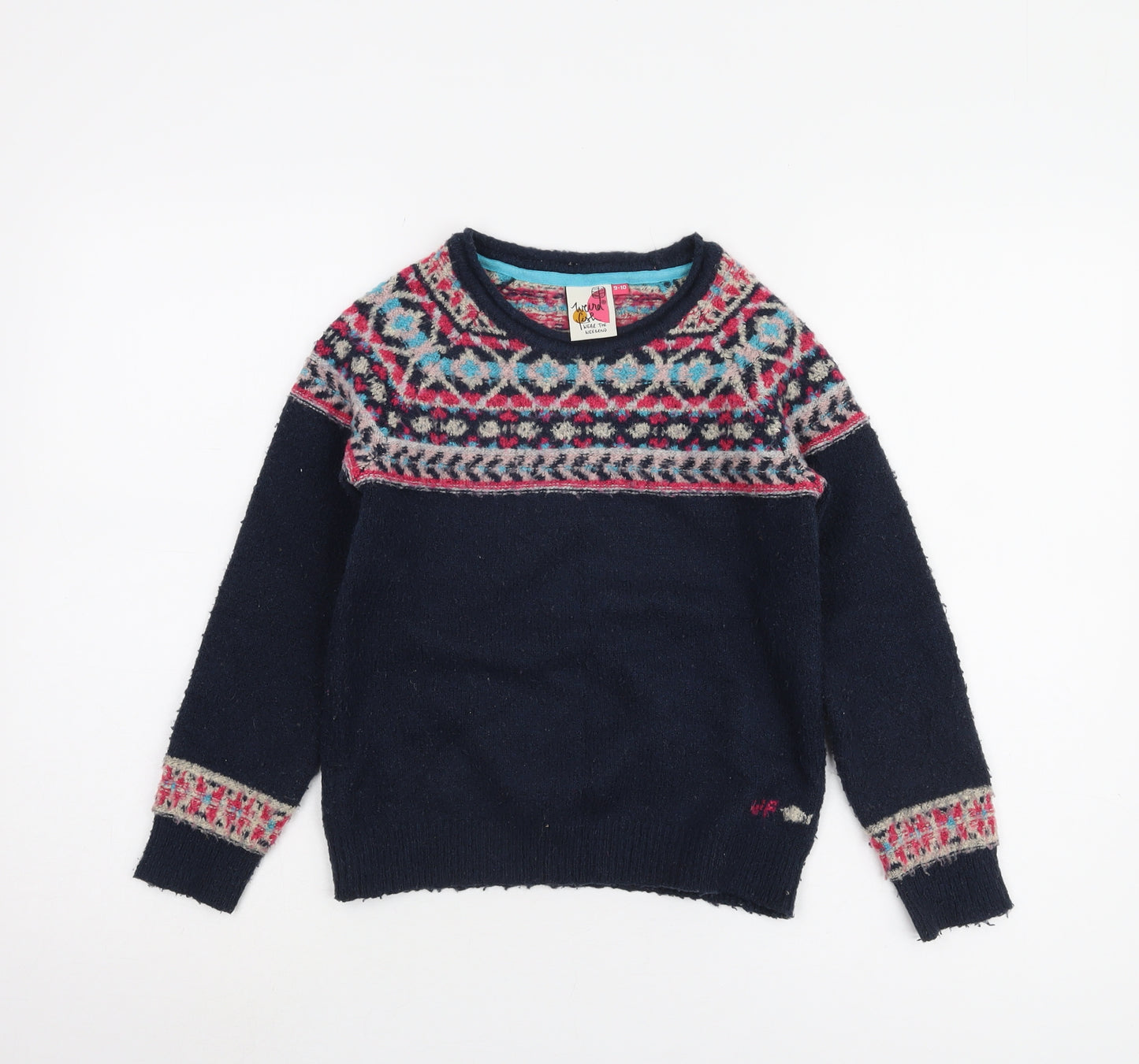 Weird Fish Girls Multicoloured Pullover Jumper, 9-10 Years