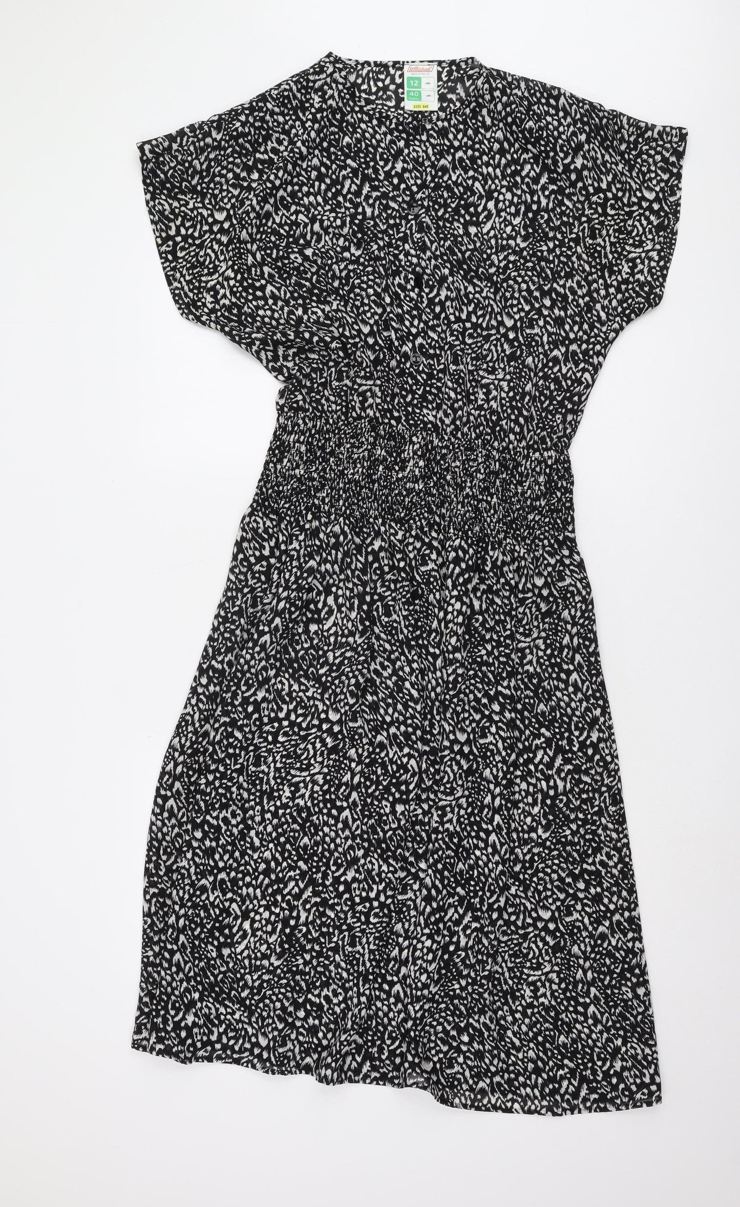 Marks and Spencer Women's Black Long Dress, Size 12