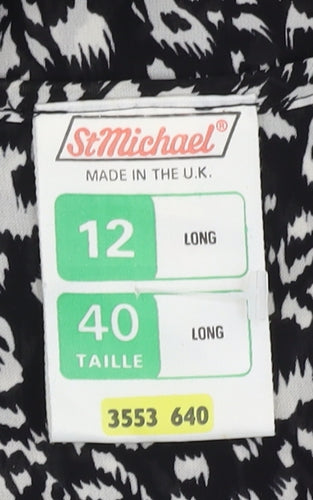 Marks and Spencer Women's Black Long Dress, Size 12