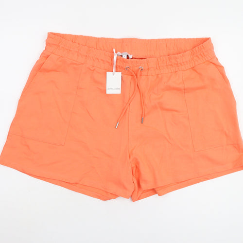 JD Williams Women's Orange Sweat Shorts Size 22