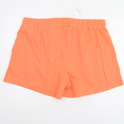 JD Williams Women's Orange Sweat Shorts Size 22