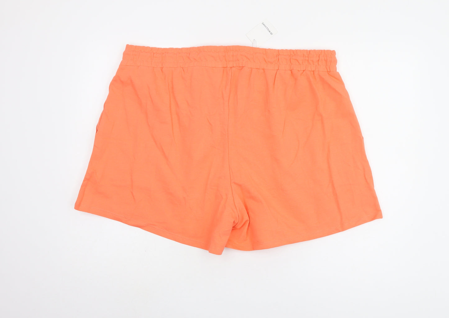 JD Williams Women's Orange Sweat Shorts Size 22