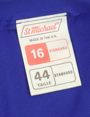 Marks and Spencer Women's Blue Cold Shoulder Dress