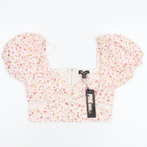 Pink Vanilla Women's Multicoloured Floral Blouse Size 10