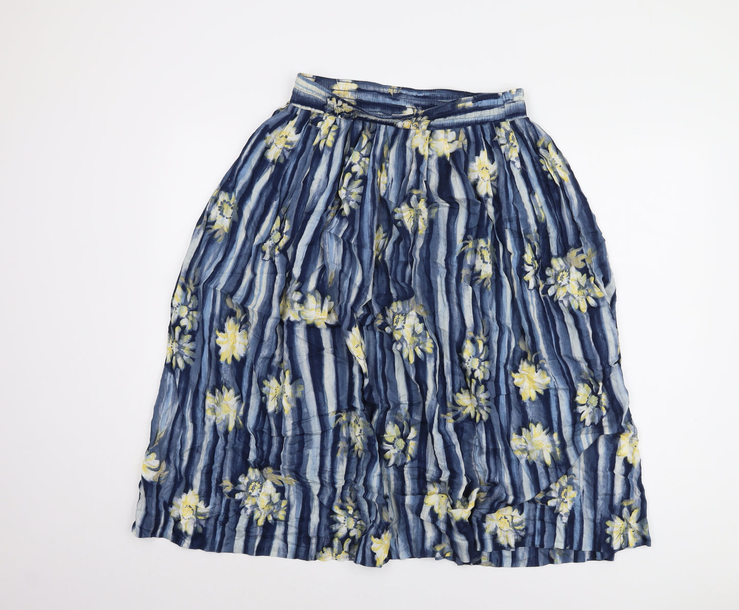 Berketex Women's Blue Floral Striped Skirt Size 14