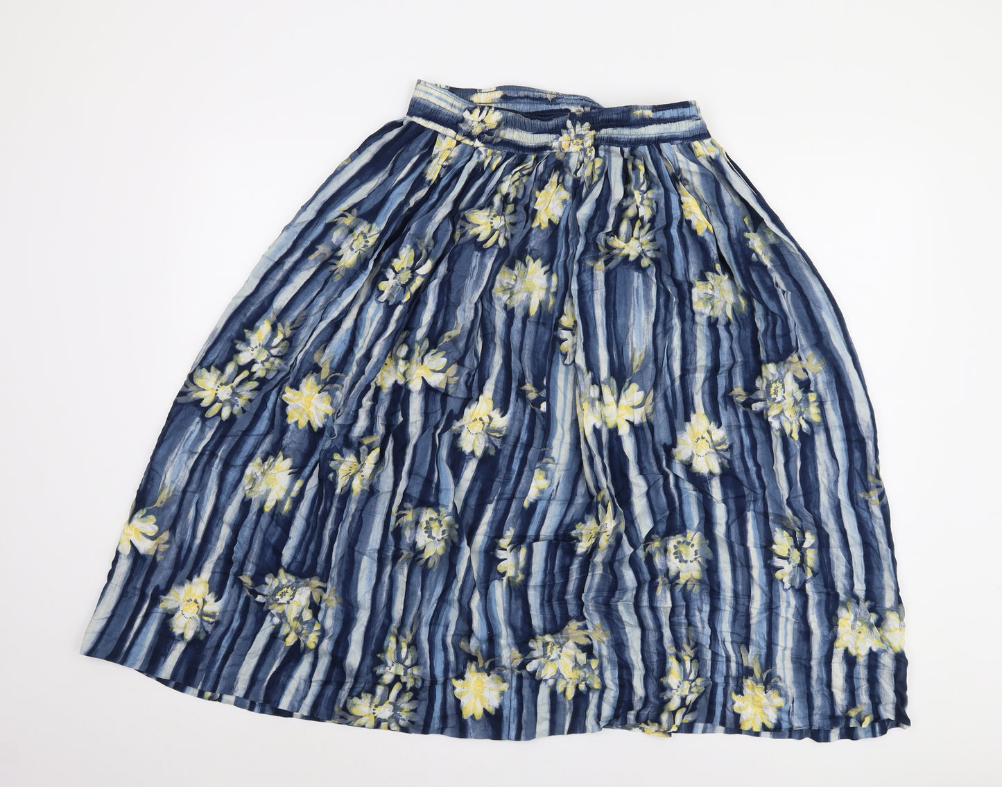 Berketex Women's Blue Floral Striped Skirt Size 14