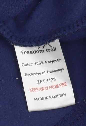 Freedom Trail Women’s Blue Fleece Pullover Sweatshirt Size 18